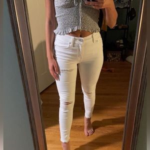 DAZE white skinny ankle jeans